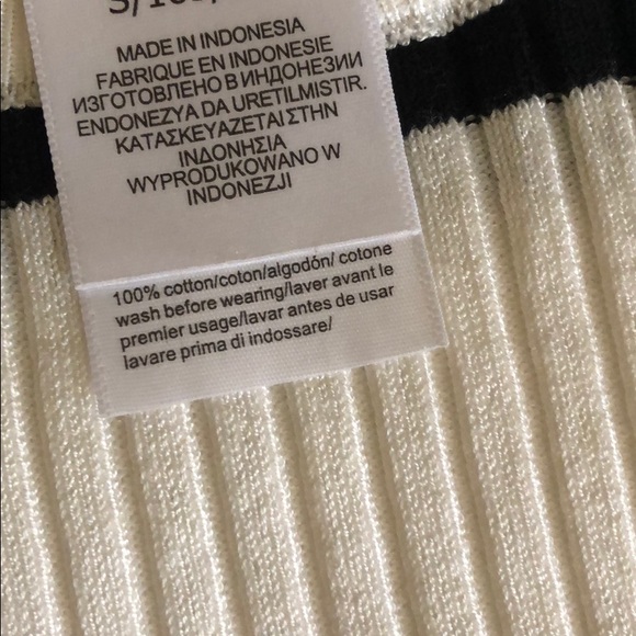 🧨Bomb Sale Ends Sunday 🧨 Cotton Striped Ribbed Knit Henley - Picture 4 of 8